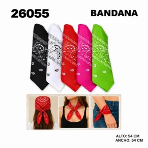 26055 PAÑUELO BANDANA ARABESCOS