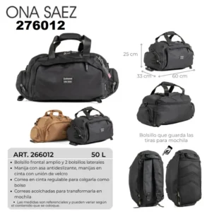 276012 Bolso mochila viajero ONA SAEZ