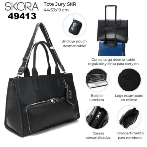 49413 Tote Jury SKR con bolsillo lunchera