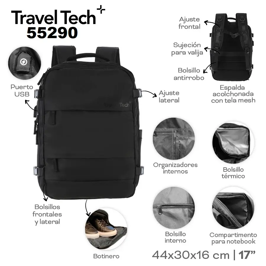 55290 - Mochila Viaje T Tech