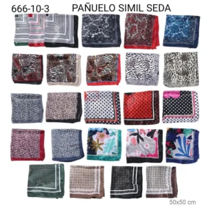666-10-3 PAÑUELO SIMIL SEDA 50x50 cm